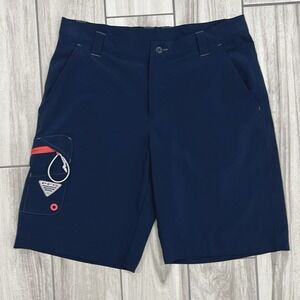 Columbia PFG Adult Mens Shorts 32 Stretch Navy Outdoor Fishing *